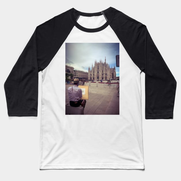 Duomo, Milano, Italy Baseball T-Shirt by eleonoraingrid